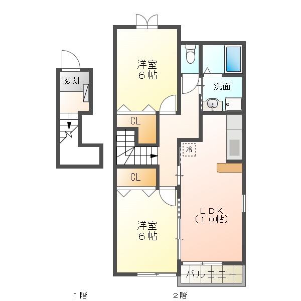 ポラリス　Ａ棟の間取り