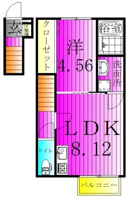 AJ南柏Firstの間取り