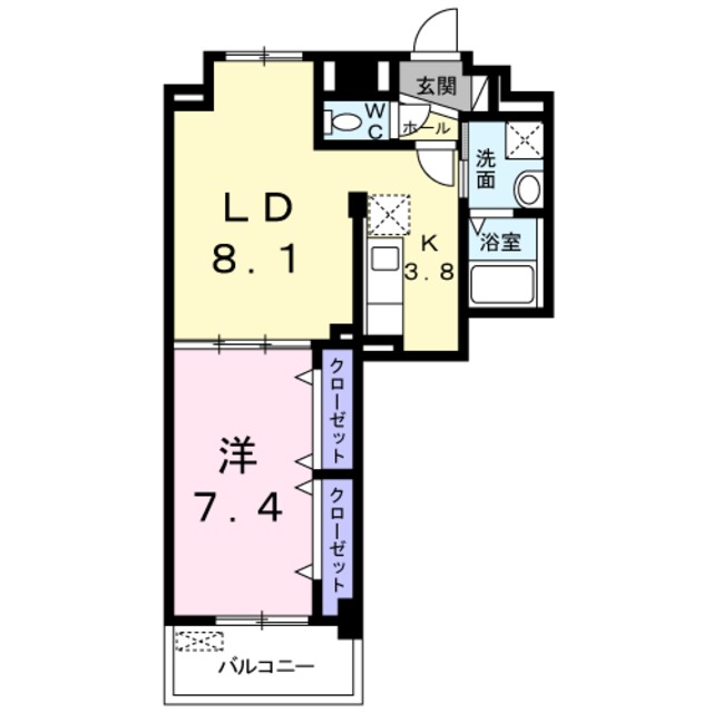 堺市北区新金岡町のマンションの間取り