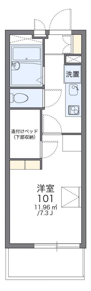 レオパレスミモザIIの間取り