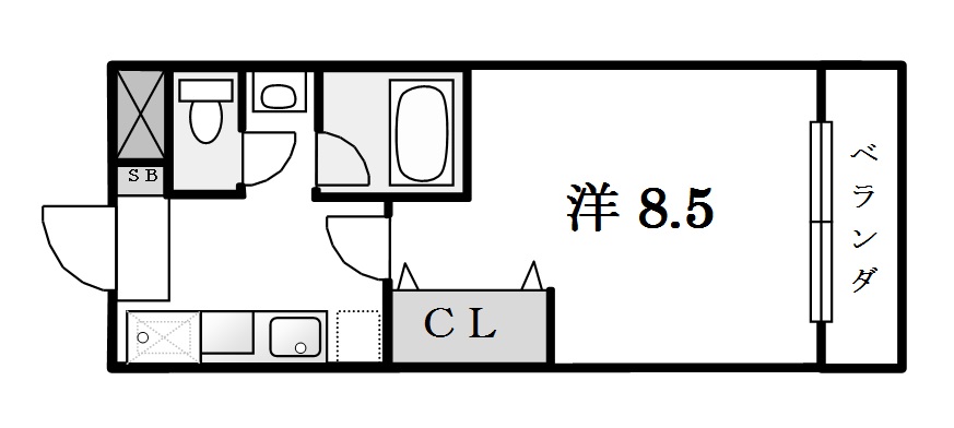 スカイマンションの間取り