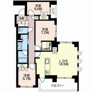 グランドメゾン覚王山菊坂町の間取り