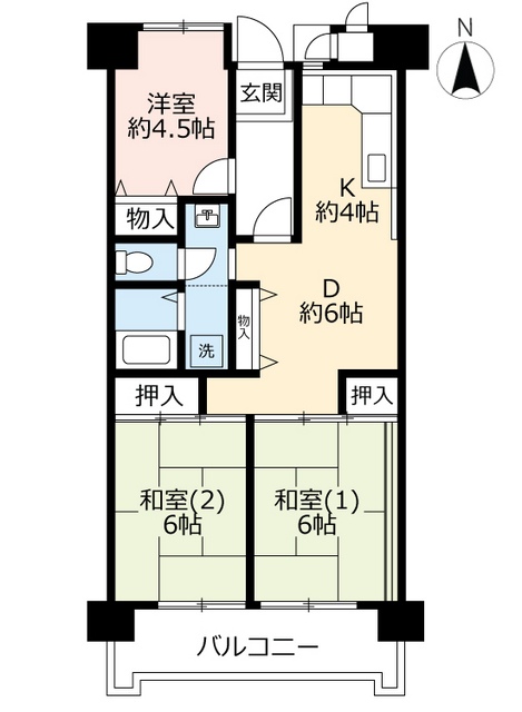 ＵＲ武庫川の間取り