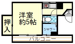 仙台市若林区穀町のマンションの間取り