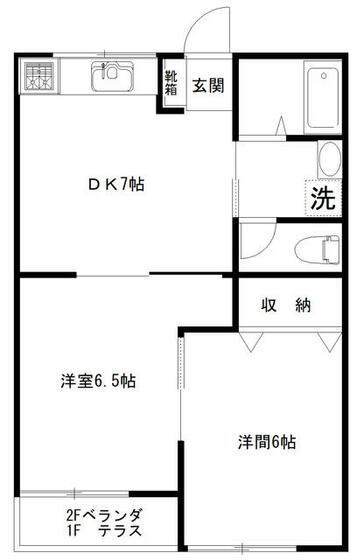 第３もえぎ野ハイツの間取り