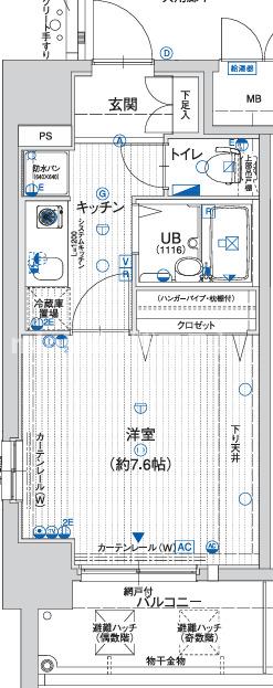 大阪市東成区深江北のマンションの間取り