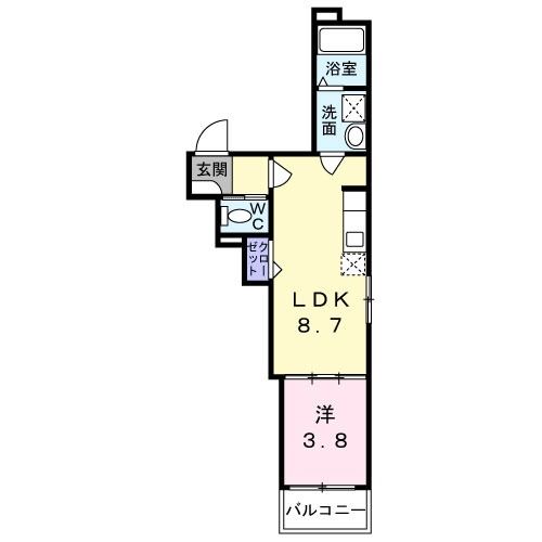 Ｆ　ａｓｅｃｉａ　クローバーの間取り