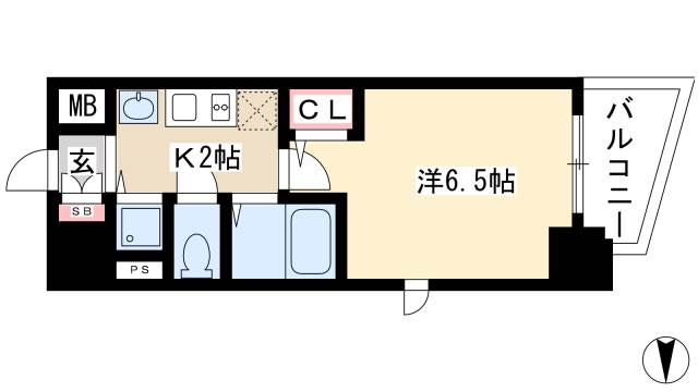 プレサンス金山グリーンパークスの間取り