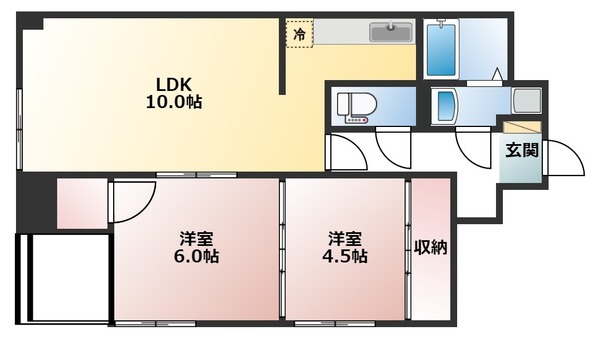 ベルトピア富山　Iの間取り