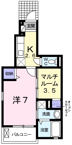 パストラルメゾン白水の間取り