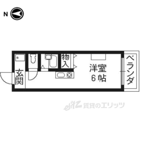 宇治市莵道のマンションの間取り