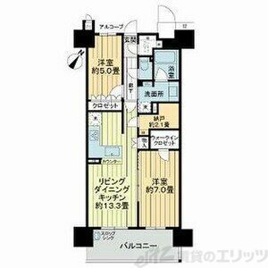 ライオンズ茨木ニューシティB街区の間取り