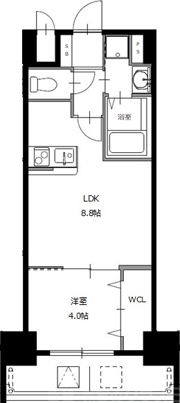 【仮）天王寺区烏ケ辻共同住宅の間取り】