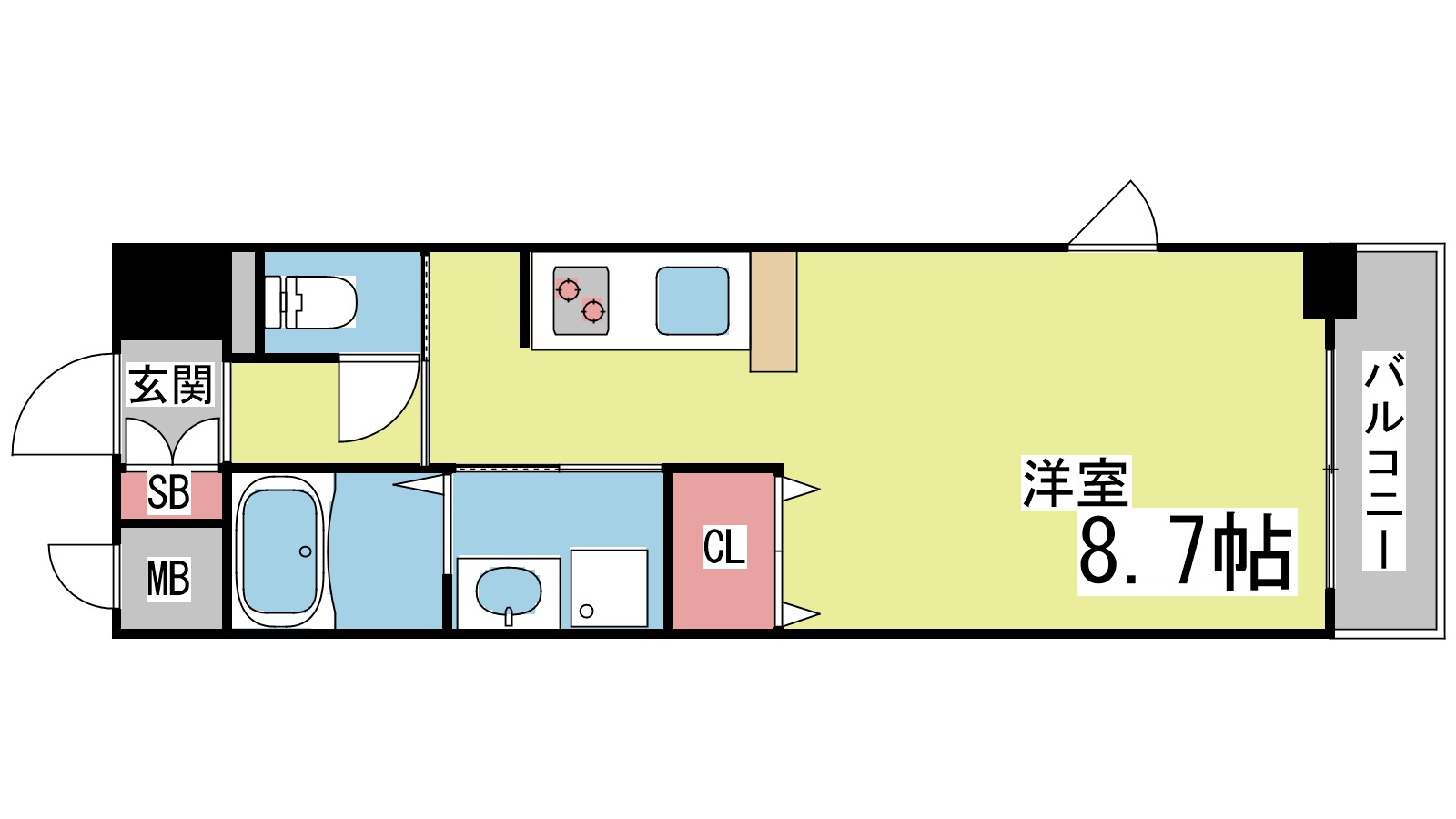 エル・セレーノ石屋川の間取り