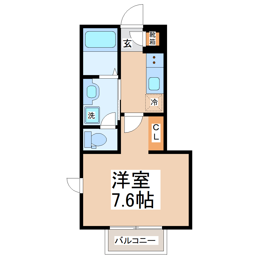 ミルフィーユ広表Aの間取り