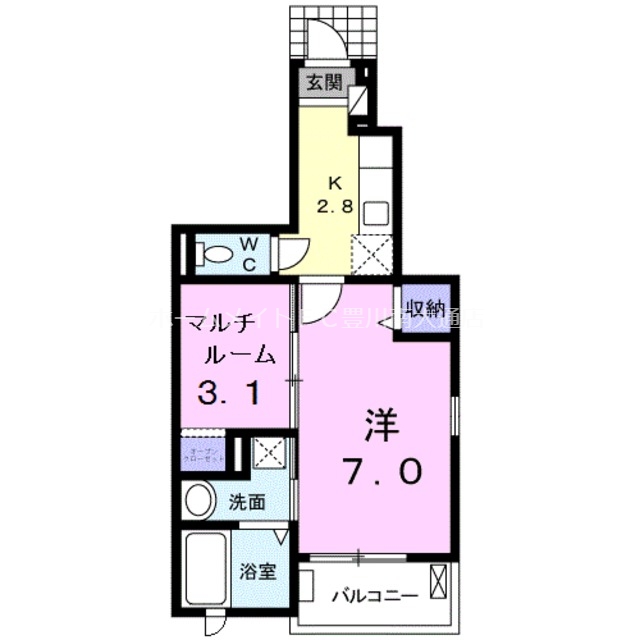 メゾン　ア　ルエの間取り