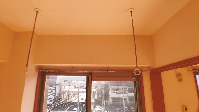 その他設備　梅雨時期や火山灰でもへっちゃら室内物干し設備