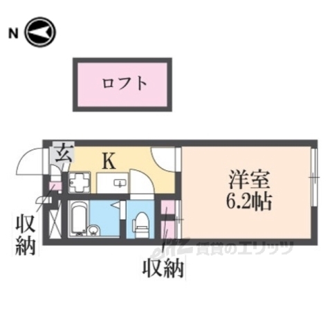 レオパレスゴーゴーの間取り写真