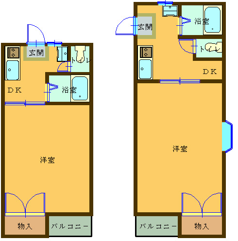 フラッツプラザ新田の間取り