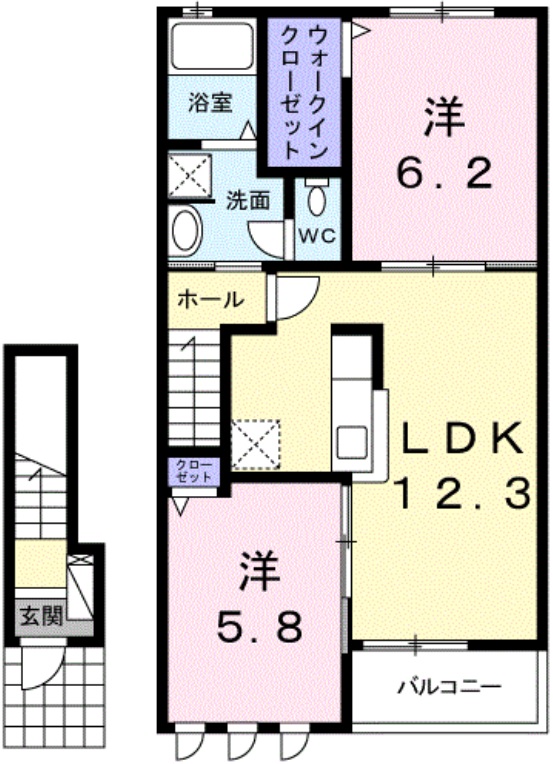 サンライズ霞３の間取り