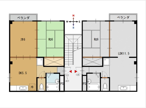 レスペランスIIの間取り