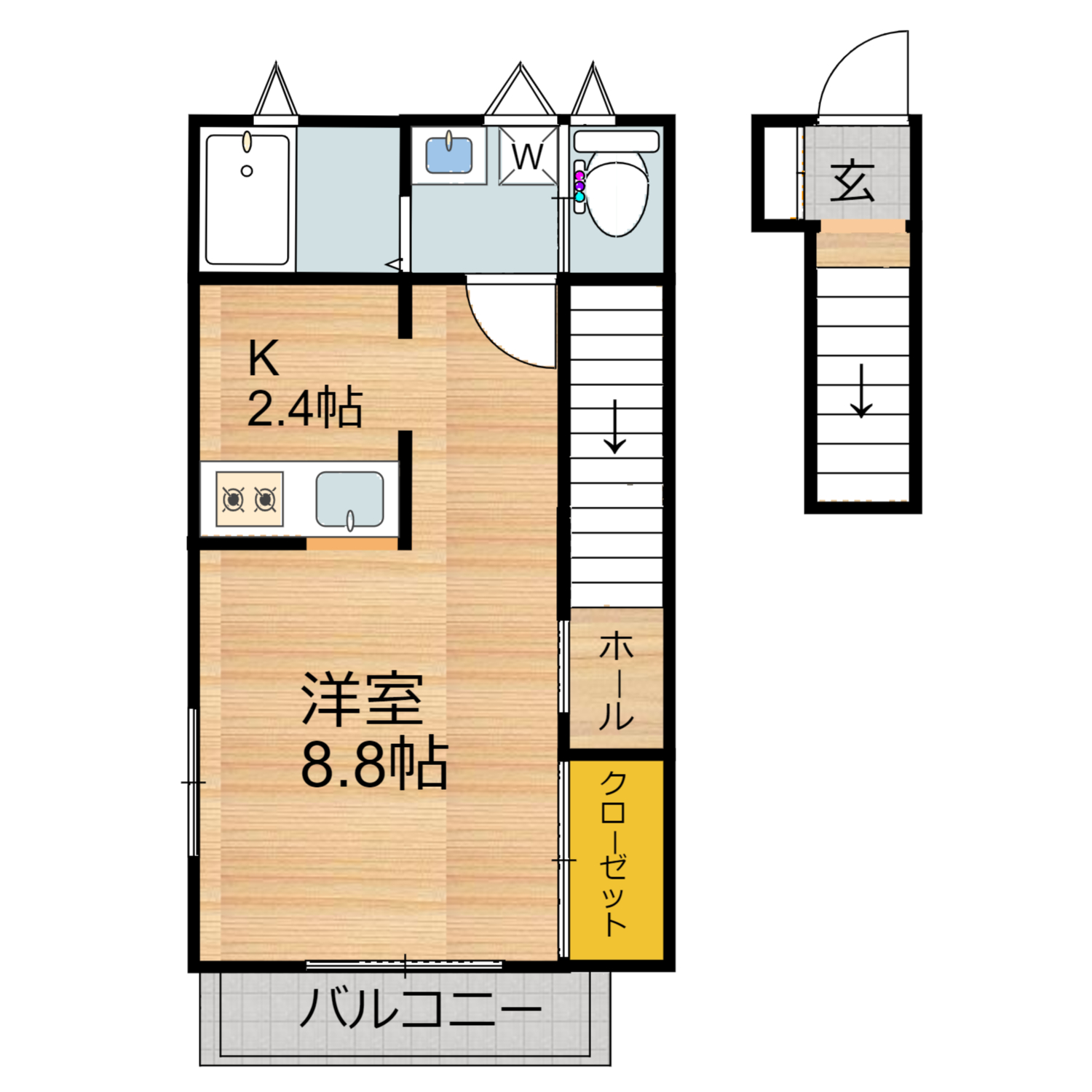 ライジング大津IIの間取り