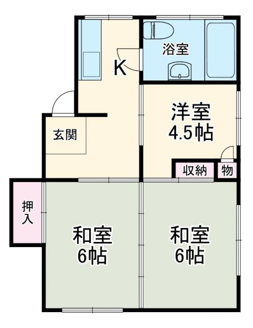 川崎市中原区新城のマンションの間取り