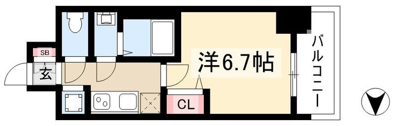 プレサンス新栄アーバンフローの間取り