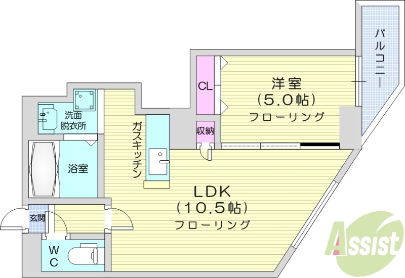 パークヒルズ円山の間取り