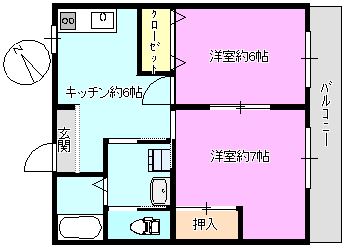 長野県上田市中央４（アパート）の賃貸物件の間取り