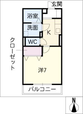 ヴィルヌーブ田県の間取り