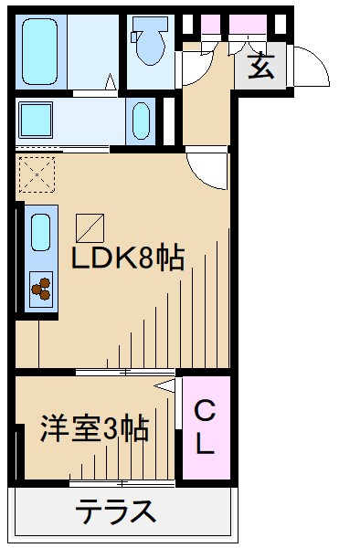 ブランヴェール大倉山の間取り