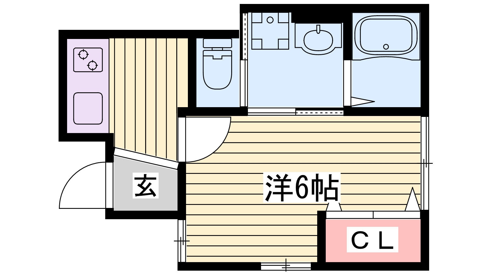 リープラス浜の宮の間取り