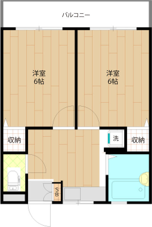 第二マンション宍戸の間取り