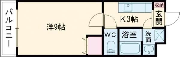 磐田市草崎のマンションの間取り