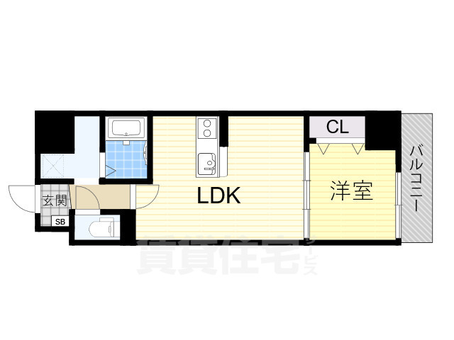 堺市堺区甲斐町東のマンションの間取り