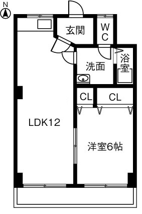 松村マンションの間取り