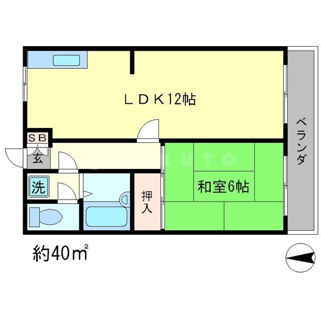 エレガントコーポIの間取り