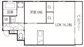 アルデール帝塚山の間取り