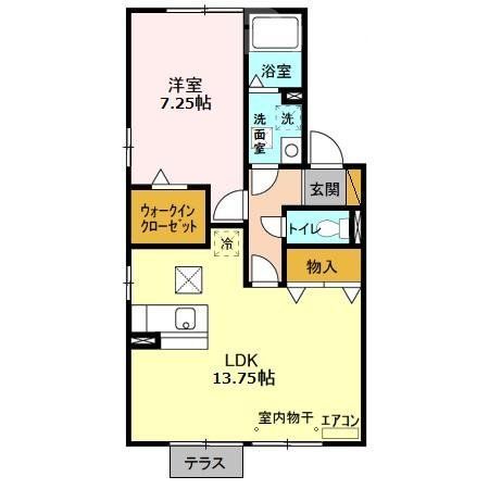 柏市新富町のアパートの間取り