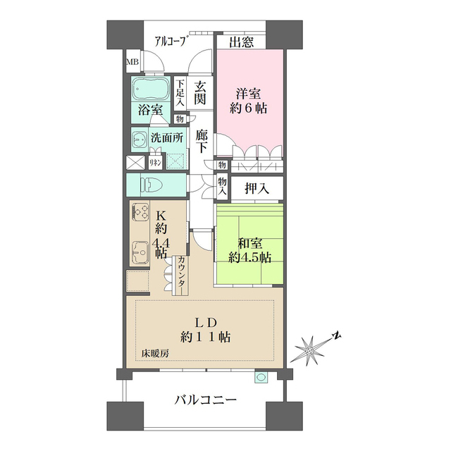 堺東ヴューモの間取り