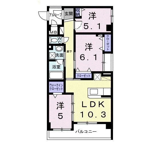 ティダ　エイソIIの間取り