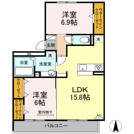 アベニールの間取り