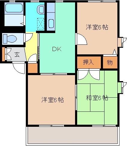 セゾンソレーユ　Ｂの間取り