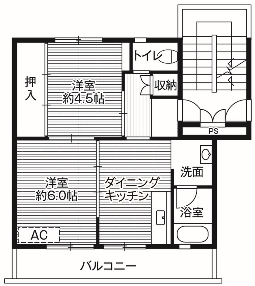 揖斐郡揖斐川町上南方のマンションの間取り