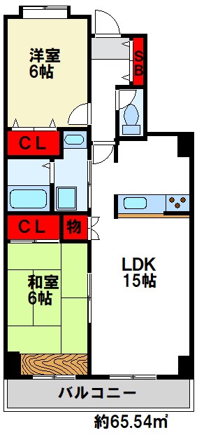 ヴィラ横尾の間取り