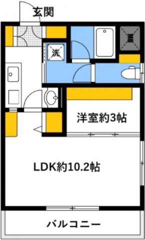 広島市安佐南区緑井のマンションの間取り