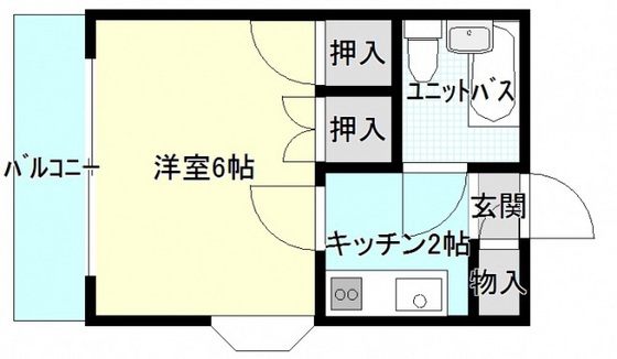 【広島市東区矢賀新町のマンションの間取り】