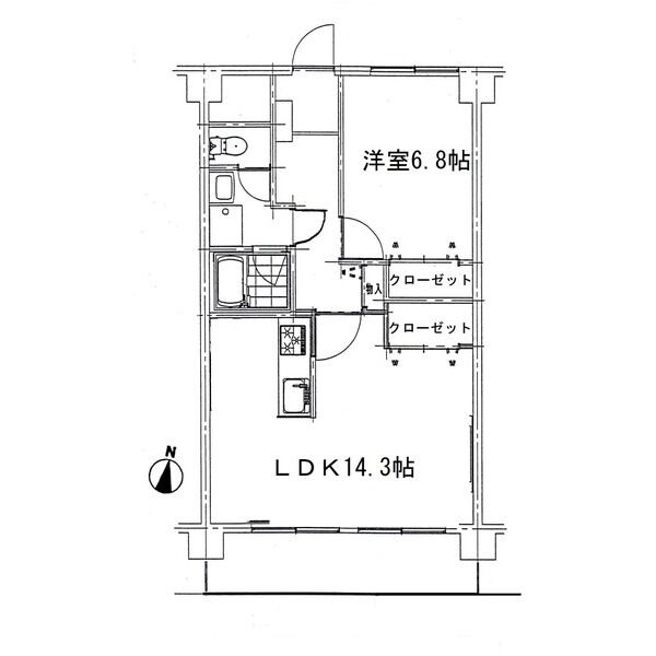 キャッスルメイ植田の間取り