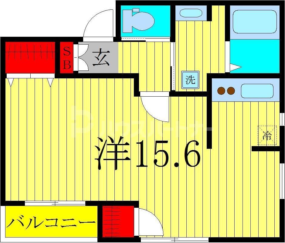 【葛飾区堀切のアパートの間取り】